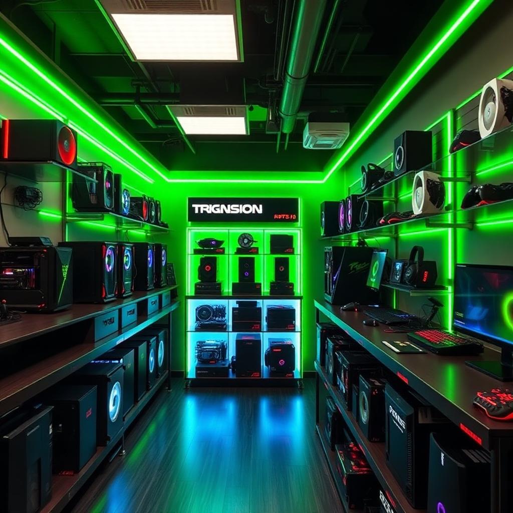Interior da loja DecorTech Gamer